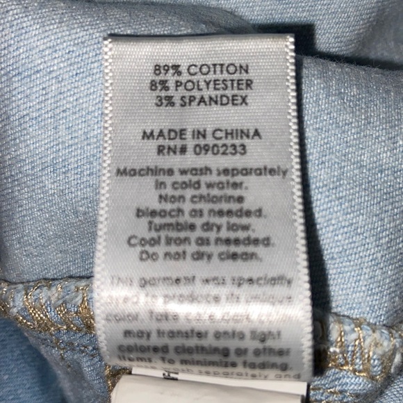 PacSun Super Stretch Distressed Blue Ankle Jegging Size 25 - Picture 10 of 10